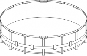 Каркас для бассейна Metal Frame 457х107 см